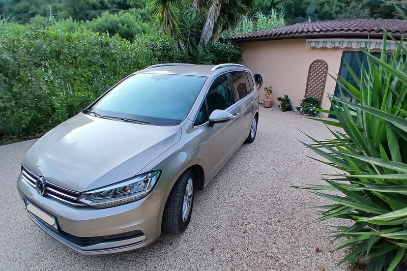 Volkswagen estate delivered to the family’s new home in Cannes